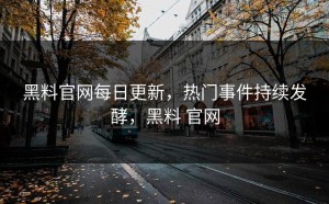 黑料官网每日更新，热门事件持续发酵，黑料 官网